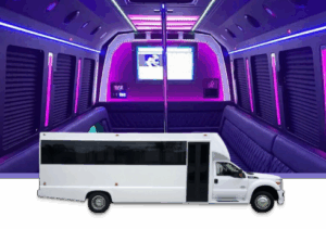 Small Luxury Party Bus with Pole!