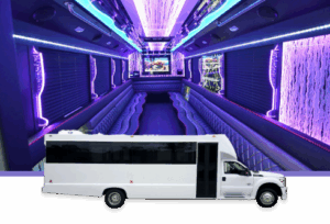 Large Luxury Party Bus with Pole!